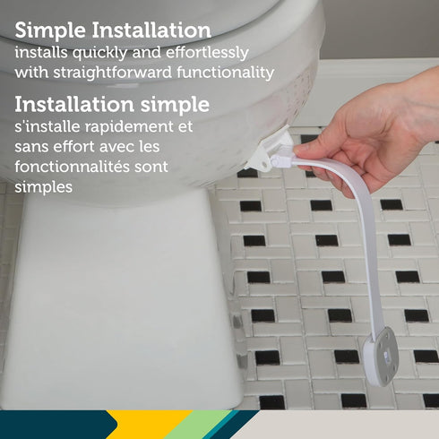 Safety 1st OutSmart Toilet Lock, White, 1 Count (Pack of 1)...