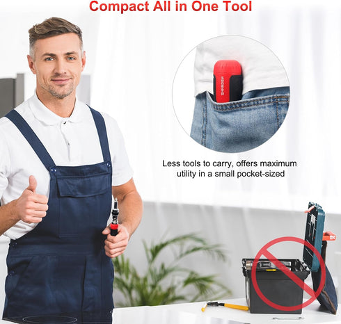 SHARDEN Ratcheting Screwdriver 13-in-1 Multibit Screwdriver All in One Screwdriver Set with Phillips, Flat Head, Torx Security, Hex, Robertson, 18...
