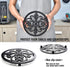 Sungmor Heavy Duty Cast Iron Round Metal Trivet,Rustproof Black Racks Stands Holders for Hot Pans or Teapot,Kitchen or Dinning Table Decorations...