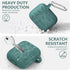 Flower Engraved Airpods Case Cover with Cleaner Kit, Soft Silicone Airpods 2nd Generation Case for Apple Airpod Case 2nd/1st Gen Charging Case,Fro...