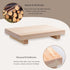 Bathroom Counter Organizer Wood Pedestal Stand Farmhouse Decorative Tray Soap Holder for Kitchen Decor, Burlywood...