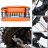 20 in 1 Bike Multitool Kit CRV Steel Multi-Function Cycling Mechanic Repair Tool Kit with 6-15mm Hexagon Bone Wrench Heavy Duty Metal Spanner...