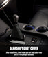 YAKEFLY Canvas Gear Shifter Cover, JDM Style Hyper Fabric Dust Cover & Knob Boot (Black)...