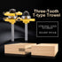 KATUR Tongue and Groove Router Bit Set, 1/4 Inch Shank Grooving Router Bit, Wood Milling Saw Cutter, New Woodworking Tools, 3 Teeth T Shape (1/4" ...