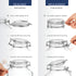 Bormioli Rocco Fido Clear Glass Jar with 85 mm Gasket,0.5 Liter (Pack of 2)...