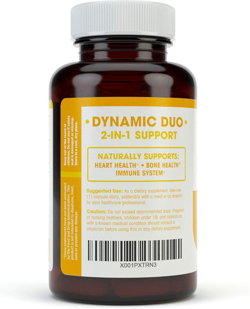Vitamin K2 (mk7) with D3 Supplement for Best Absorption - 2-in-1 Support for Heart Health and Strong Bones | Vitamin D & K Complex | D3 5000 IU + ...