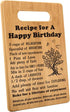 Birthday Gifts for Women Men, Happy Birthday Present, Birthday Gift Ideas Decoration, Recipe for A Happy Birthday Cutting Board Gift...