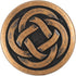 Bezelry 12 Pieces Tiny Celtic Knot Metal Shank Buttons. 20mm (3/4 inch) (Antique Copper)...
