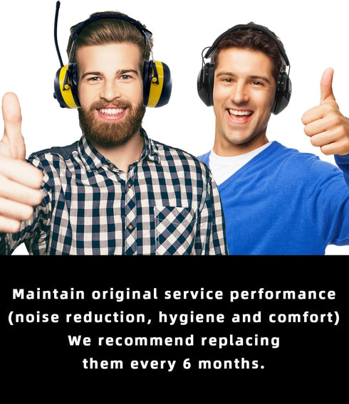 PROHEAR FEP01-1Pair Replacement Foam Ear Pads (Upgraded) for 3M WorkTunes Connect(90543, 90544, 90542, 90541), ZOHAN EM042 Radio Headphone, PROHEA...
