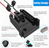 Power Wheel Adapter with Fuse&Switch for Milwaukee 18V Battery, Non-Blown Tight Battery Adapter with 4Pcs 30A Fuse and Wire Terminal, 12 AWG Wire,...