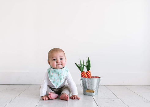 Copper Pearl Baby Bandana Drool Bibs for Drooling and Teething 4 Pack Gift Set, Holiday...