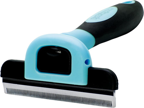 Cat and Dog Deshedding Tool with Deep Undercoat, Tangle, Dander Removal, Professional Heavy-Duty Stainless-Steel Comb, Ergonomic Grooming Brush (L...
