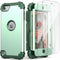 IDweel for iPod Touch 7th Generation Case with 2 Screen Protectors, Hybrid 3 in 1 Shockproof Slim Heavy Duty Hard PC Cover Soft Silicone Bumper Fu...