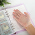 Whaline 100 Envelopes Money Saving Challenge Binder Kit, Easy and Fun Way to Save $5,050, Purple Clear Saving Budget Book with Cash Envelopes, Sti...