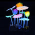 Glowing Fish Tank Decorations Plants, 4 pcs Glow Aquarium Decorations, Glowing Coral Plant Ornaments Lotus Kelp and Anemone...