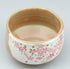 Yamakiikai Minou Pottery Japanese Tea Bowl Shirokesho Pink Cherry blossoms Made by ???? (KaneJin) F1727 from Japan...