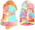 Tie Dye Dog Hoodie Dog Cold Weather Coats Soft Fleece Puppy Sweatshirts Dog Warm Jacket Pet Dog Clothes Winter Dog Outfits for Small Puppy Cat Pet...
