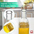 GMISUN Olive Oil and Vinegar Dispenser Bottle Set, 2Pack Oil and Vinegar Dispenser Bottle, 17oz Kitchen Oil Dispenser, Glass Cooking Oil Dispenser...