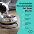 Enhanced Pet Bowl Stand - New Anti-Skid Feature - Dog and Cat Bowl Stand Exclusively for Use with The Corresponing Size Enhanced Pet Bowl (Small)...