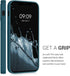 kwmobile Case Compatible with Apple iPhone 12 / iPhone 12 Pro - Soft TPU Phone Cover with Card Holder and Silicone Finish - Teal Matte...