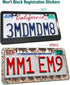 Aootf License Plate Frames- Matte Black Aluminum Car Tag Cover, 2 Pack Heavy Duty Front & Rear Holders for Women/Men, with Screws Bolts, Tire Valv...