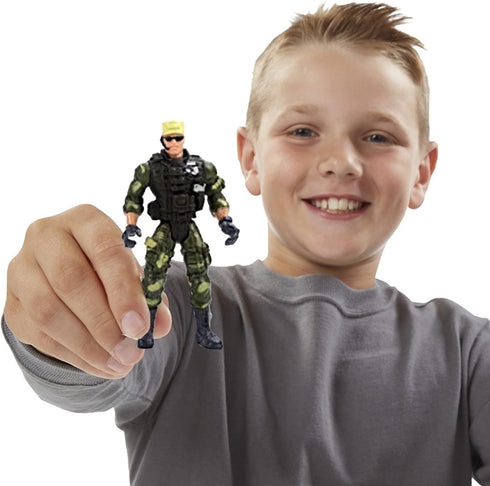 Liberty Imports 12 Pack: US Military Toy Soldiers Playset Army Men Action Figures with Realistic Weapons Gear Combat Accessories for Kids Pretend ...
