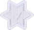 Perler Beads Basic Shapes Clear Pegboard Set, Small, Clear, 5 pcs...