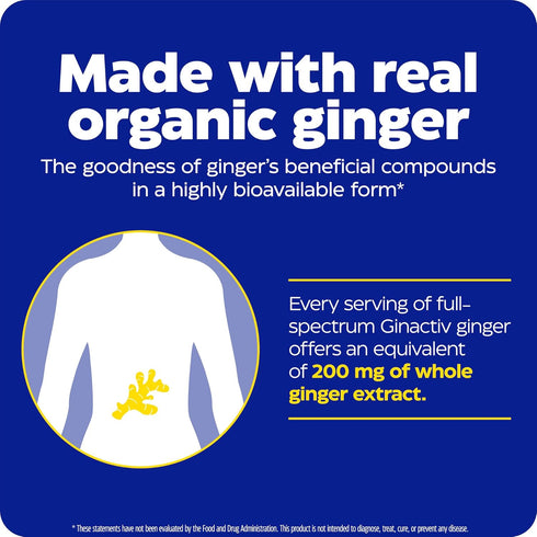Enzymedica, Ginger & Vitamin B6 Gummies, Support for Occasional Nausea & Indigestion, High Potency, Equivalent to 200 mg Ginger Extract, 60 Count...