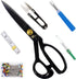 BIHRTC Fabric Scissors Professional 9 inch Heavy Duty Scissors Dressmaking Tailor Scissors U Shape Yarn Thread Cutter Ripper Sewing Shears Scissor...