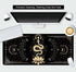 Black & Gold Large Mouse Pad, Boho Snake Witch Desk Mat for Desktop, Women Gaming Full Desk Mousepad, Moon Phases Computer Laptop Protector Writin...
