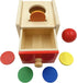 Dailyfunn Montessori Toys Coin&Ball 2-in-1 Drop Box Object Permanence Box for Infant Baby Preschooler 6-24 Months...