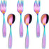 ANNOVA Kids Silverware Children's Safe Flatware Set Stainless Steel - Children Forks And Dinner Spoons, Toddler Utensils, Metal Cutlery Set for Lu...