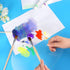 Tamaki 2 Pack 11.8 x 7.9 Inch Acrylic Paint Palette with Thumb Hole Clear Paint Pallet, Easy Clean Non-Stick Artist Pallet for Oil Watercolor Craf...