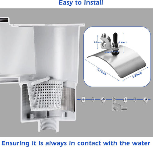 Pool Bonding Kits for Above Ground Pools, BWB680AG Mechanical Connectors Ensure in Direct Contact, Compatible with Most Skimmers...
