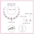 Flyonce Prom Jewelry Daisy Flower Necklace with Earrings Set for Women, Movie Doll Cosplay Jewelry Set Dress Up Accessories for Prom Dress...