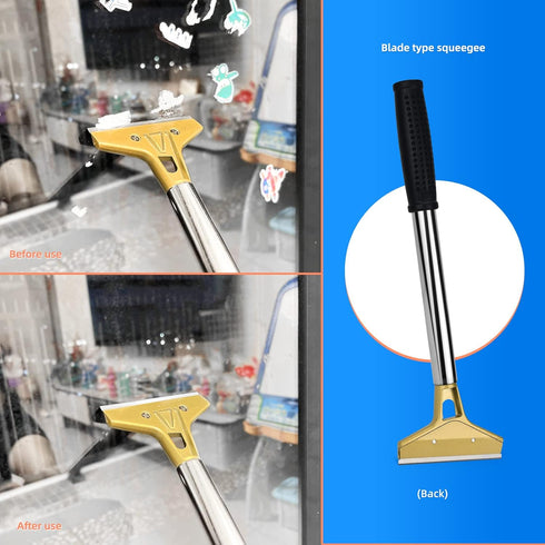 EHDIS Razor Blade Scraper, 1.5'' and 4'' Glass Scraper Tool, Floor Adhesive Remover Scraper with Metal Razor Blades, Paint Scraper Ideal for Clean...