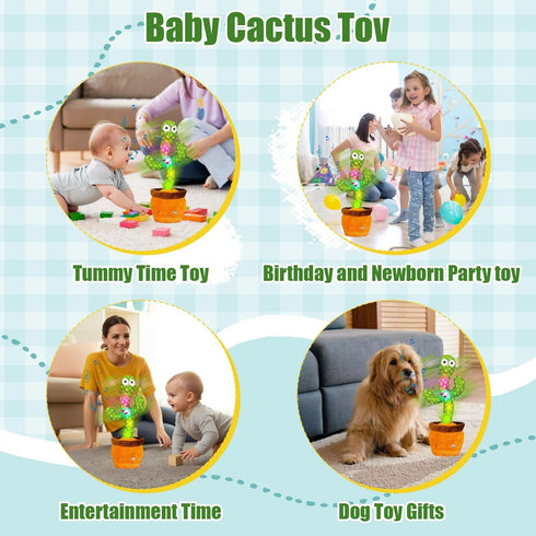 Baby Dancing Cactus for Baby Toys Boys Girls, Dancing Cactus Mimicking Toy Talking Cactus Toy 6 to 12 Month Old Baby Toys, Talking Imitation Toys ...
