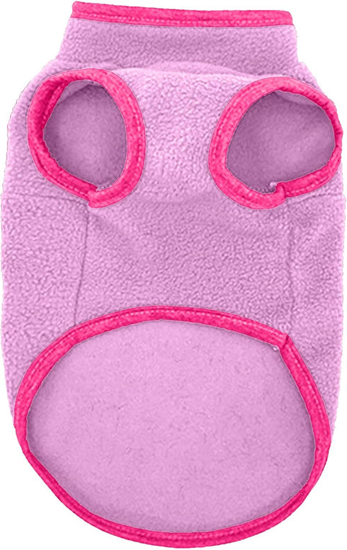 Jecikelon Fleece Dog Jacket Warm Pet Winter Coat Puppy Clothes Vest Soft Doggie Clothing for Small Dogs (Pink1, X-Small)...