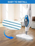 8 Pack Pur Steam Mop Pads Compatible with PurSteam ThermaPro 10-in-1 and 211 Steam Mop Cleaner Microfiber Pur Steam Mop Replacement Pad Washable R...