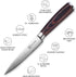 PAUDIN Utility Knife, 5 Inch Chef Knife, Ultra Sharp High Carbon Stainless Steel, Multipurpose Paring Knife for Fruit and Vegetable Cutting with W...