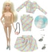 Fashions Girls Doll Toys, Stylish 11.5 Inch Doll Action Figure with Stylish Outfits and Accessories, for Kids 3 Age Up Playtime Companion (Style C...