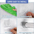 Sibba Shower Rod Holder 4Pcs Sticky Curtain Rod Bracket No Drilling Retainer Clear Tension Hooks Liners Support Mount Sticker Heavy Duty Wall Hold...