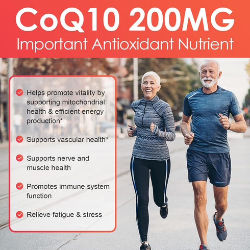 NATURE TARGET CoQ10-200mg-Softgels + PQQ with Organic-Olive-Oil - High Absorption-Coenzyme-Q10 - Antioxidant-for-Heart-Health and Immune Support, ...