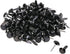 Penta Angel Mini Brads 100Pcs Round Paper Fasteners Metal Brass Pastel Brads for Scrapbooking Crafts DIY Projects, 8x12mm (Black)...