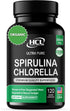 Chlorella Spirulina Powder Capsules Organic 3000 mg of BMAA Free Purest Blue Green Algae - Best Natural Detox Raw Vegan Vitamins Protein Green Sup...