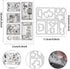 2pcs Animal Postage Clear Stamp and Die Cut Set Postmark Rubber Stamp Bird Frame Cutting Dies Flower Bee Silicone Stamps and Dies for DIY Scrapboo...