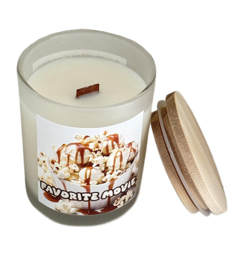 South Star Candle | Favorite Movie | 100% Natural Coconut/Soy Wax | Wooden Wick | Premium Fragrance Oils | 5.3 Oz (150 g) | Handmade Scented Candl...