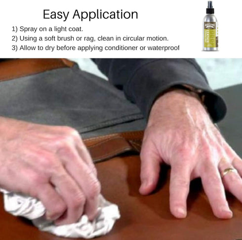 pH Balanced Leather Cleaner (8 oz) for Suede, Nubuck, and Any Leather | Protects Purses, Shoes, Jackets, Couches, Auto Interior, Saddles and Much ...