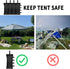 Tent Weights Set of 4 Sand Bags for Canopy Legs Outdoor Instant Sun Shelter Patio 112LBS Large Heavy Duty (Black)...
