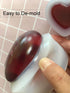 Szecl 2Ps 3D Heart Silicone Molds for Epoxy Resin Small Mirror Heart Shape Smooth and Full Crafts Crystal Resin Molds Handmade Love DIY Jewelry Ma...